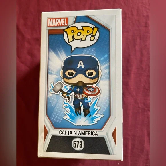 Funko Pop! Marvel Captain America Figure - Blue, Red, White - Picture 4 of 6